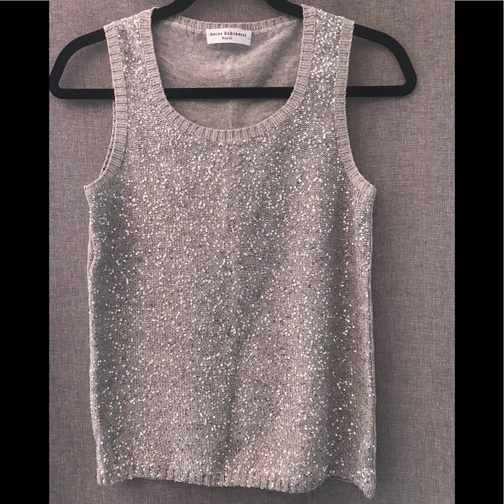 Amina Rubinacci Vest, size 4 US, Made in Italy